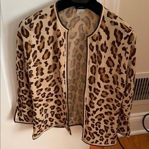 J crew cheetah print sweater
